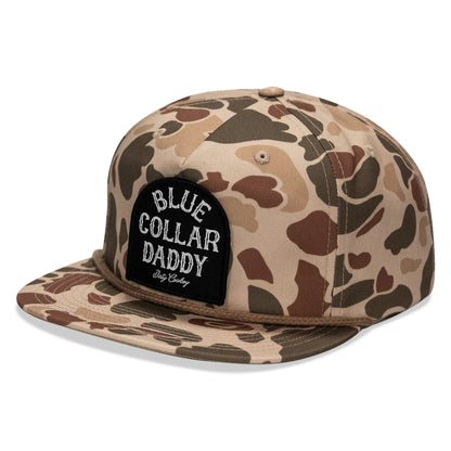 Blue Collar Daddy Patch Flatbill Snapback