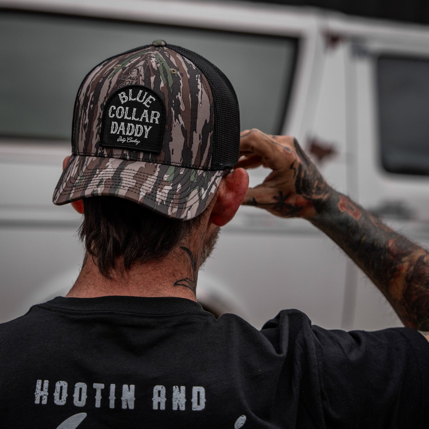 Blue Collar Daddy Patch Snapback Hat