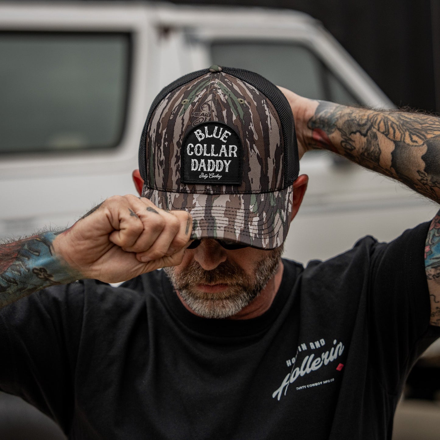 Blue Collar Daddy Patch Snapback Hat
