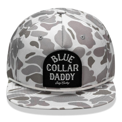 Blue Collar Daddy Patch Flatbill Snapback