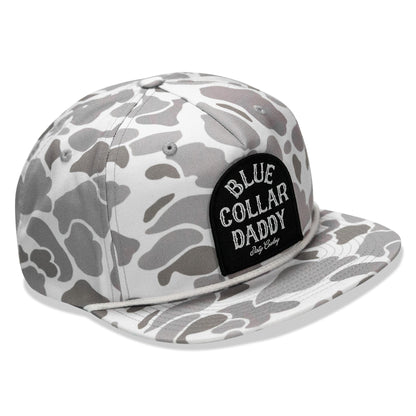 Blue Collar Daddy Patch Flatbill Snapback