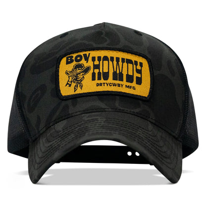 Boy Howdy Western Patch Snapback Hat