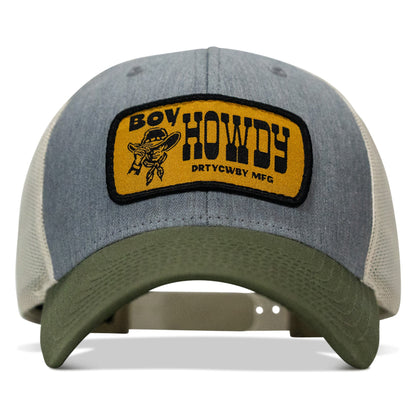 Boy Howdy Western Patch Snapback Hat
