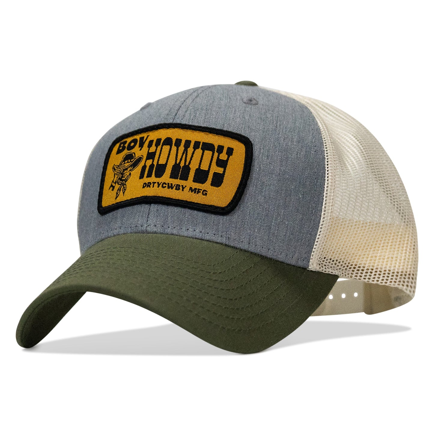 Boy Howdy Western Patch Snapback Hat