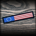 Load image into Gallery viewer, Betsy Ross 1x5 Velcro Flag Patch in Black
