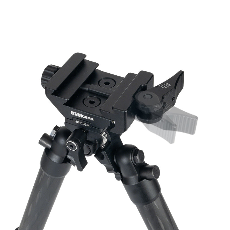 Linkogear Overwatch HB-C06ML Carbon Fiber Bipod 7.5"-25.9" Arca & Picatinny