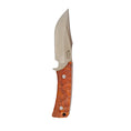 Load image into Gallery viewer, Fixed Blade Knife D2 Steel Rosewood or Ebony Handles - Hunting Leather Sheath
