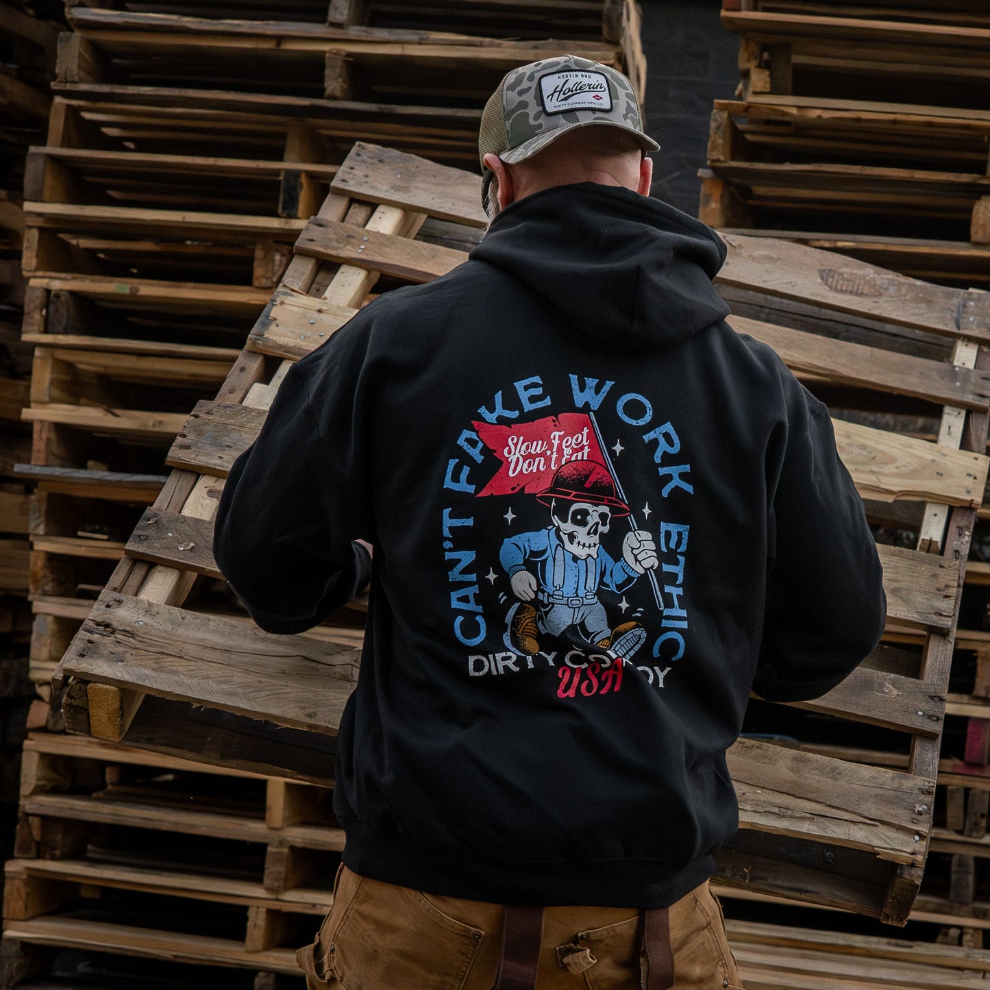 Can't Fake Work Ethic Men's Hoodie