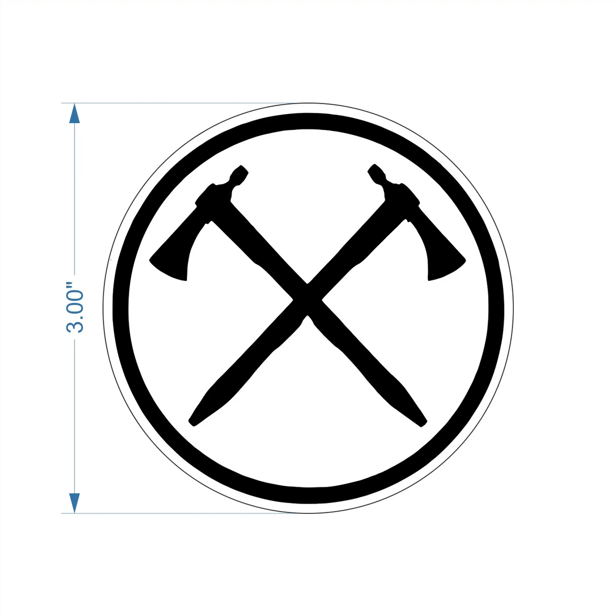 Civil Affairs - Pipehawks  - 3 inch Sticker