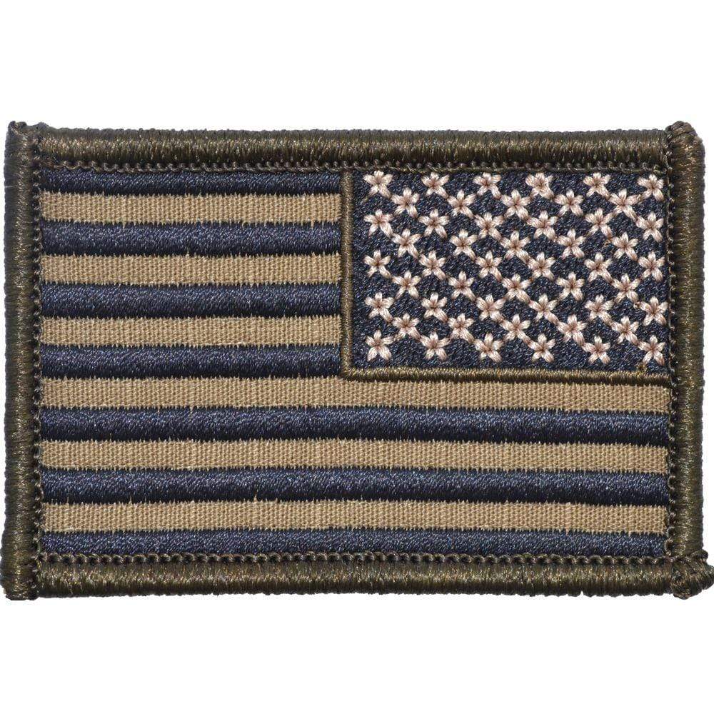 US Flag - 2x3 Patch - Coyote Brown w/ Black