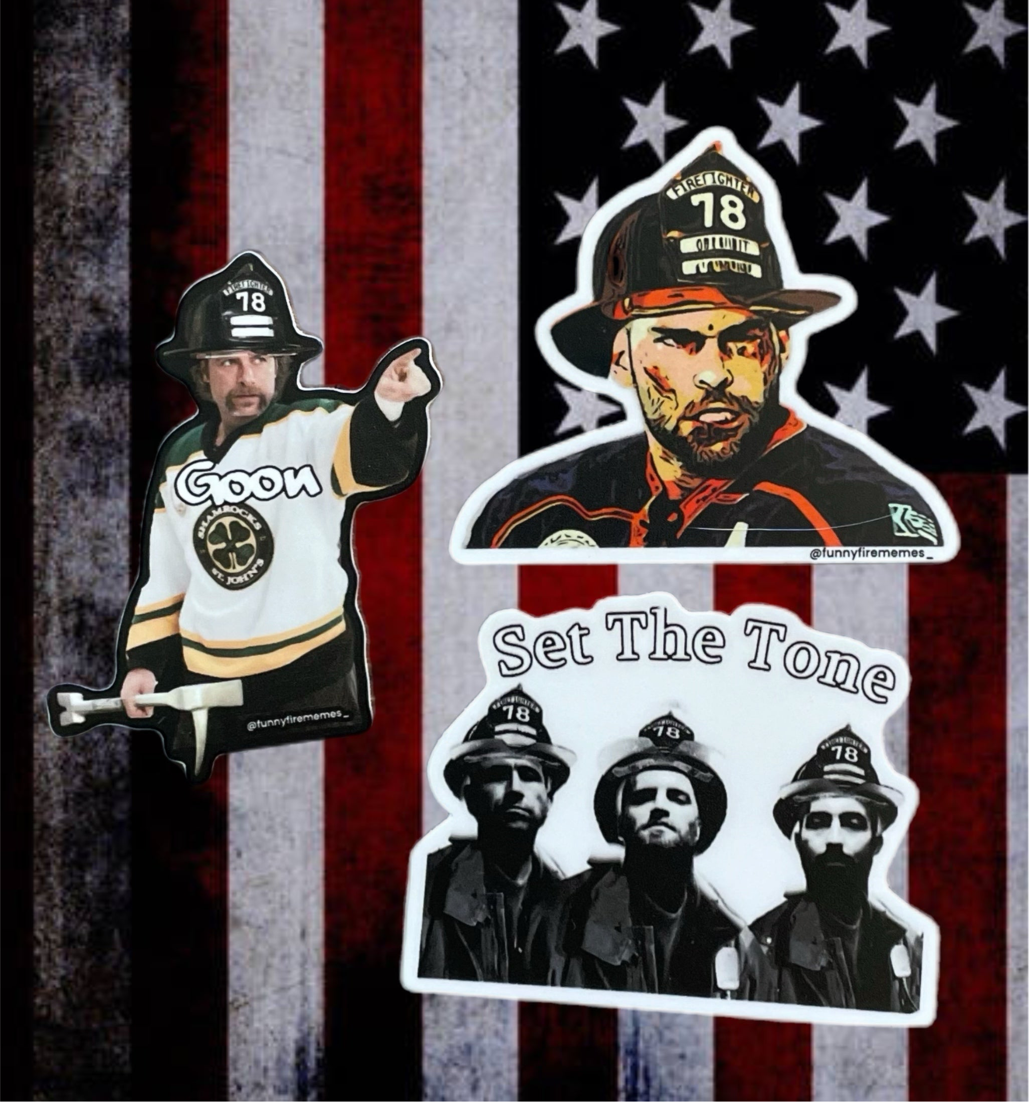 2) Complete Funny Fire Merch 15 pack #1