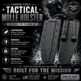 Load image into Gallery viewer, Black CF Molle Holster
