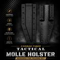 Load image into Gallery viewer, Black CF Molle Holster
