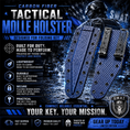Load image into Gallery viewer, Blue CF Molle Holster
