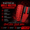 Load image into Gallery viewer, Red CF Molle Holster
