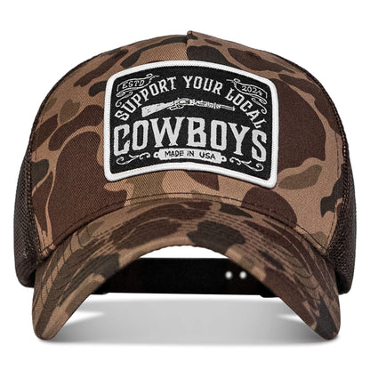 Support Your Local Cowboys Patch Snapback Hat