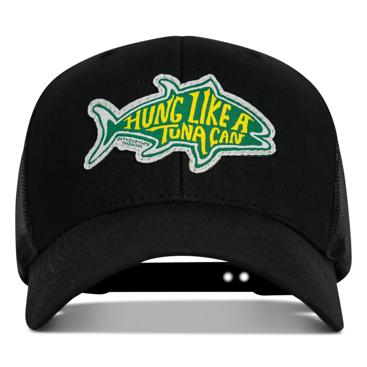 Hung Like A Tuna Can Patch Snapback Hat
