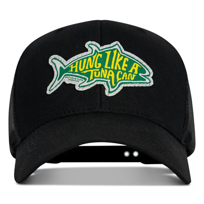 Hung Like A Tuna Can Patch Snapback Hat