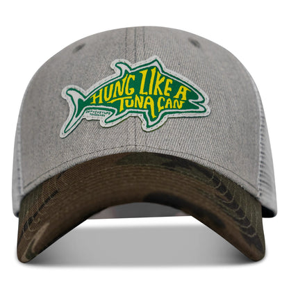 Hung Like A Tuna Can Patch Snapback Hat