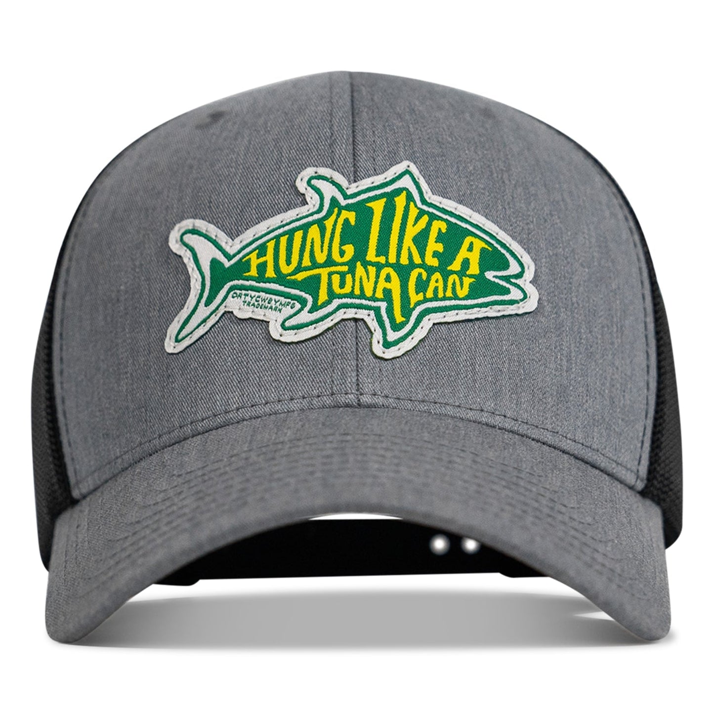 Hung Like A Tuna Can Patch Snapback Hat