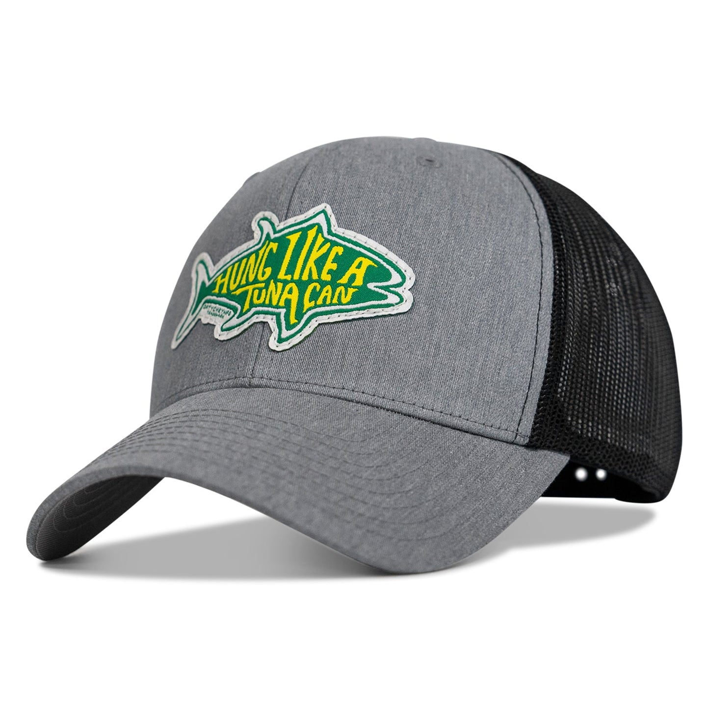 Hung Like A Tuna Can Patch Snapback Hat