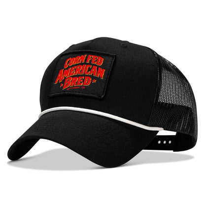 Corn Fed. American Bred. Patch Rope Snapback Hat