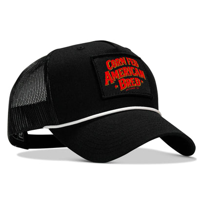 Corn Fed. American Bred. Patch Rope Snapback Hat