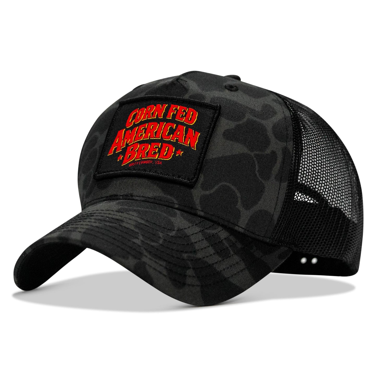 Corn Fed. American Bred. Patch Snapback Hat