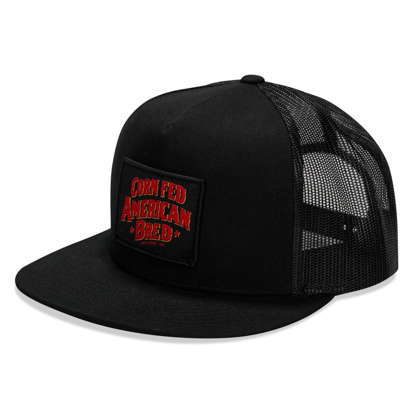Corn Fed. American Bred. Patch Flatbill Snapback