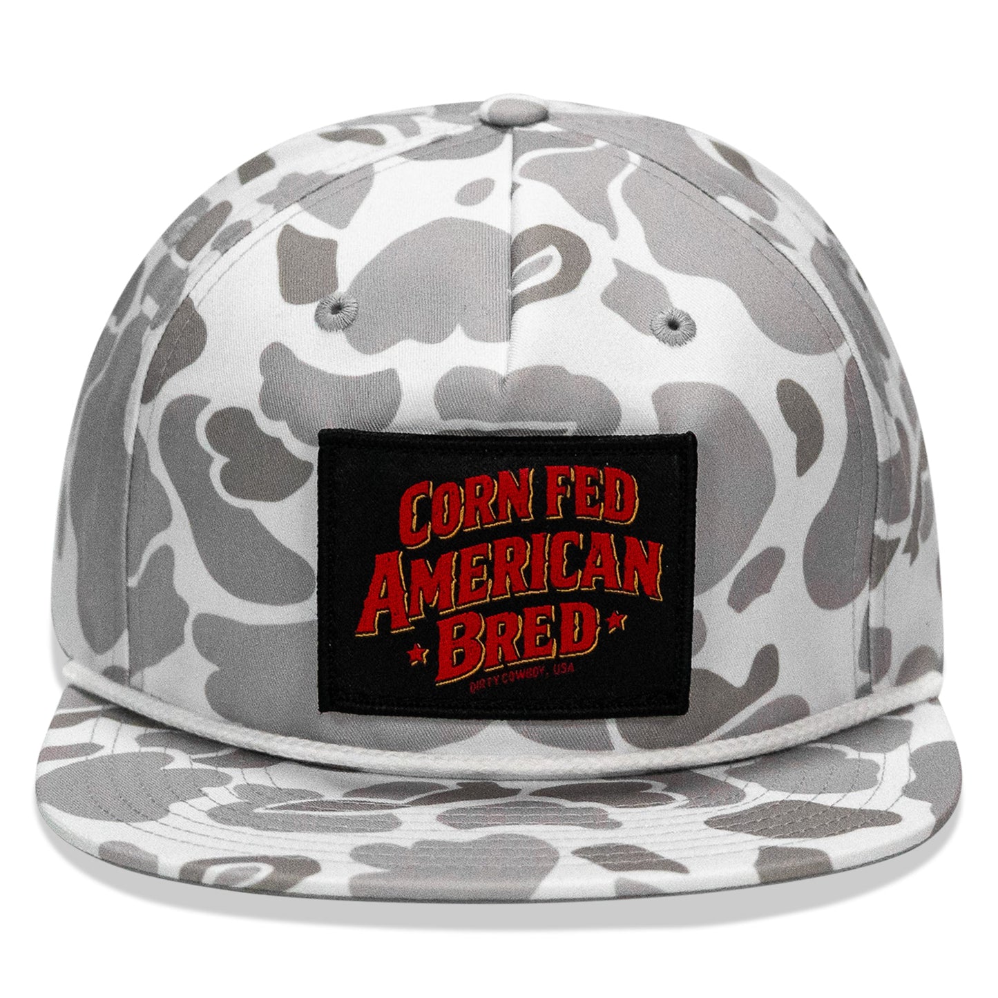 Corn Fed. American Bred. Patch Flatbill Snapback
