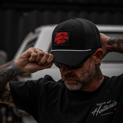 Corn Fed. American Bred. Patch Rope Snapback Hat