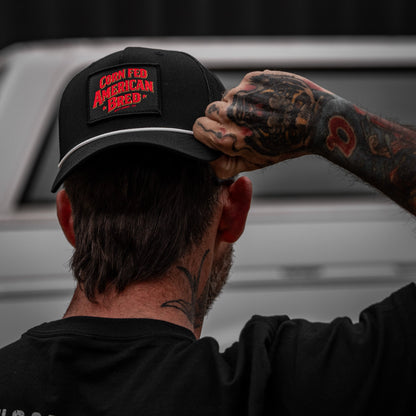 Corn Fed. American Bred. Patch Rope Snapback Hat