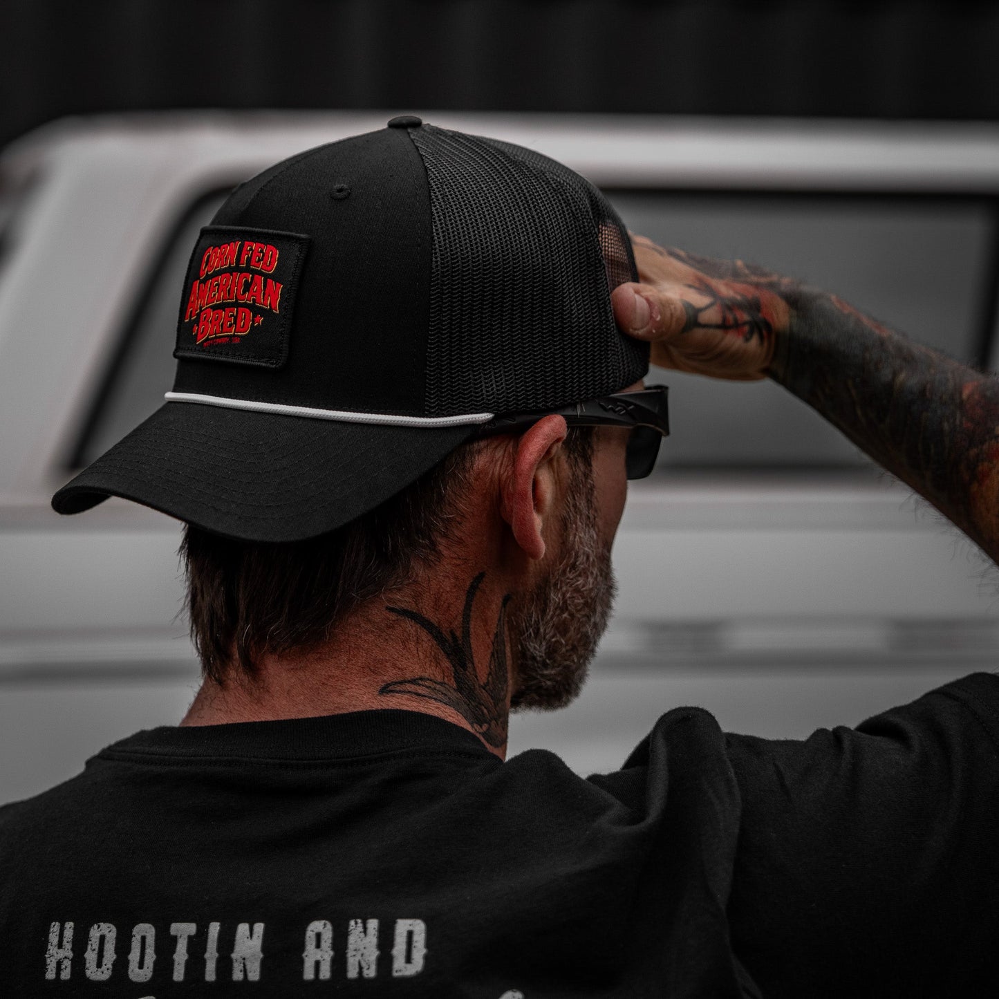 Corn Fed. American Bred. Patch Rope Snapback Hat