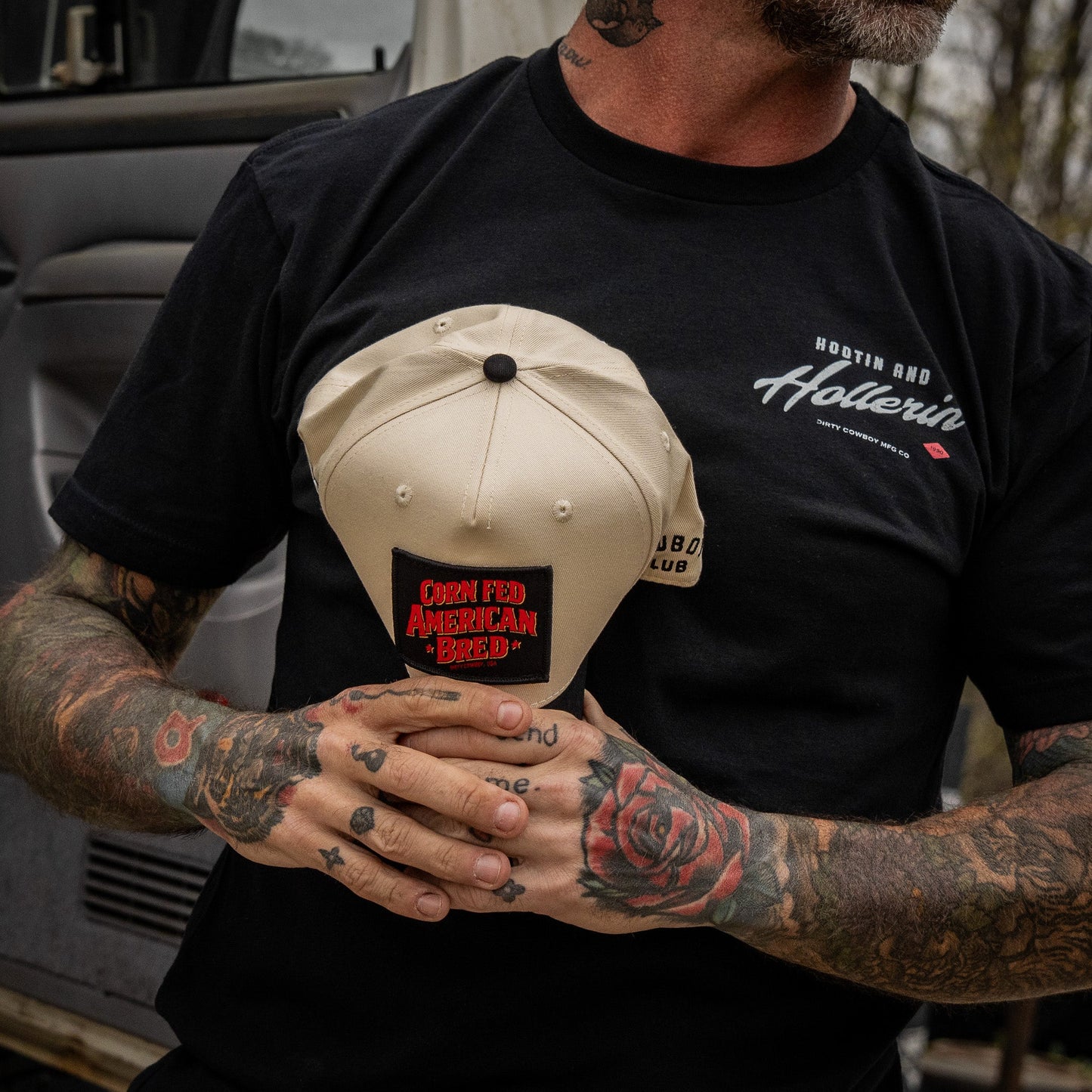 Corn Fed. American Bred. Patch Workhorse Snapback