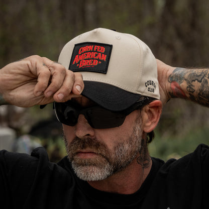 Corn Fed. American Bred. Patch Workhorse Snapback
