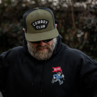 Cowboy Club Patch Flatbill Snapback Hat