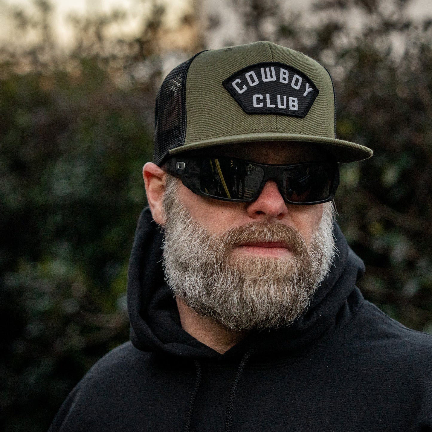 Cowboy Club Patch Flatbill Snapback Hat
