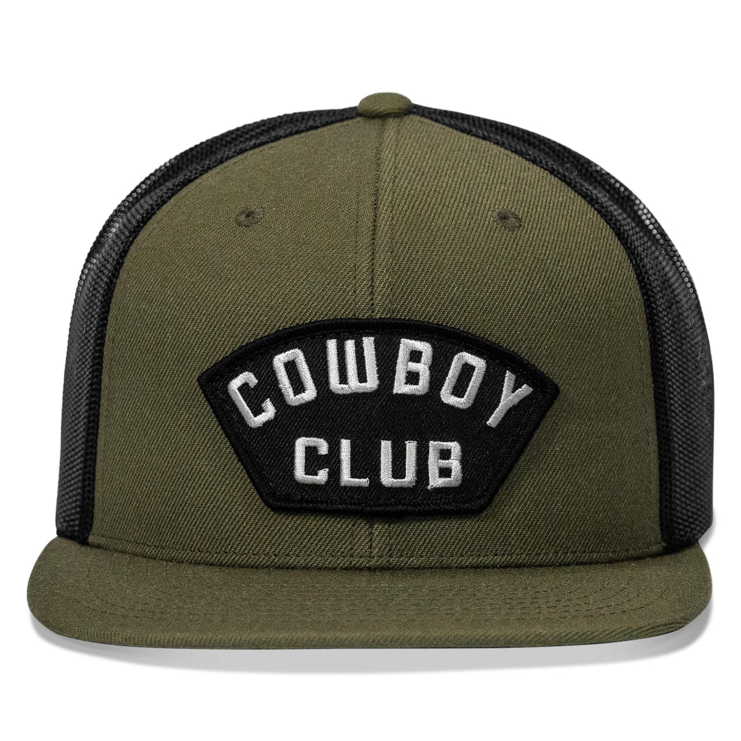 Cowboy Club Patch Flatbill Snapback Hat
