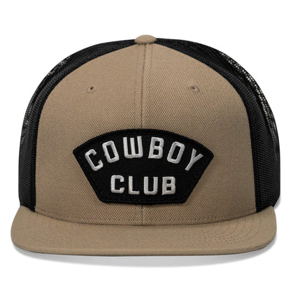 Cowboy Club Patch Flatbill Snapback Hat