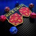 Load image into Gallery viewer, Nice Crits D&D - Roll a set of Natural 20 - Yes they are real -  2.5 x 3.75" Embroidered Patch
