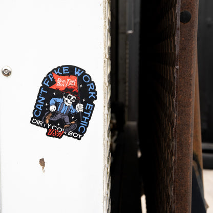 Can't Fake Work Ethic Decal Sticker