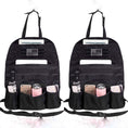 Load image into Gallery viewer, (PAIR) Car Seat Back Gear Organizer with FREE US Flag Patch included
