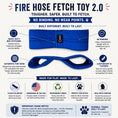 Load image into Gallery viewer, Recycled Fire Hose Dog Fetch Toy v2.0
