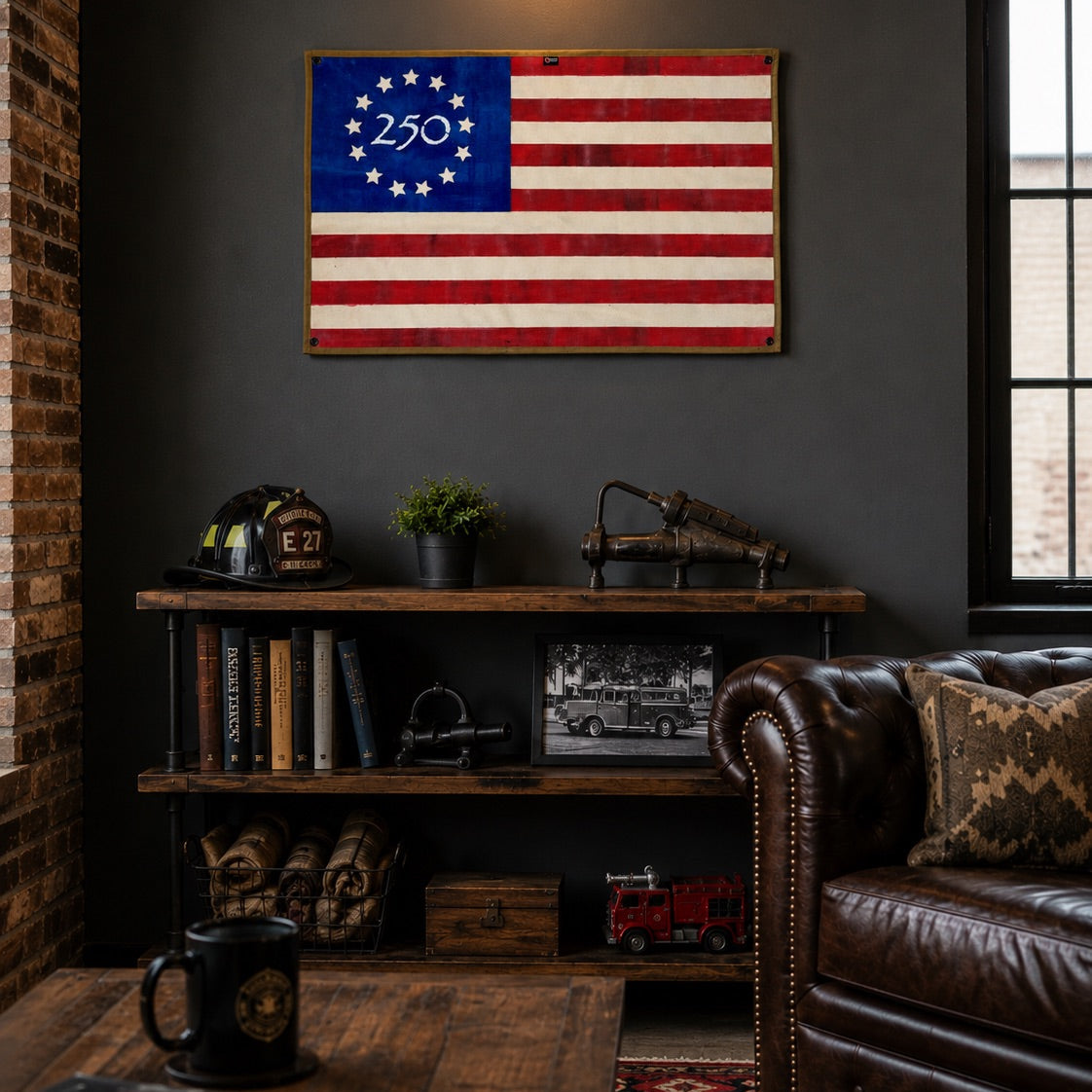 American Flag - Fire Hose - Betsy Ross - 250 Edition