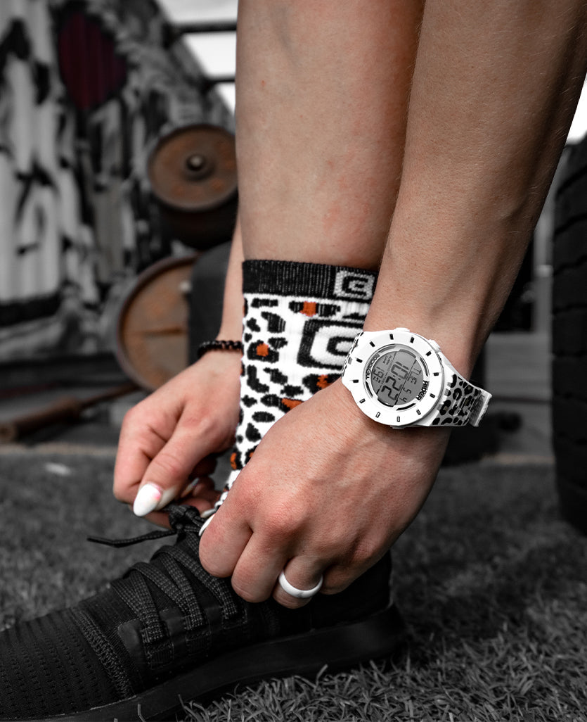 Coliseum Fit™ Forum - Cheetah Edition (White/Black) Watch