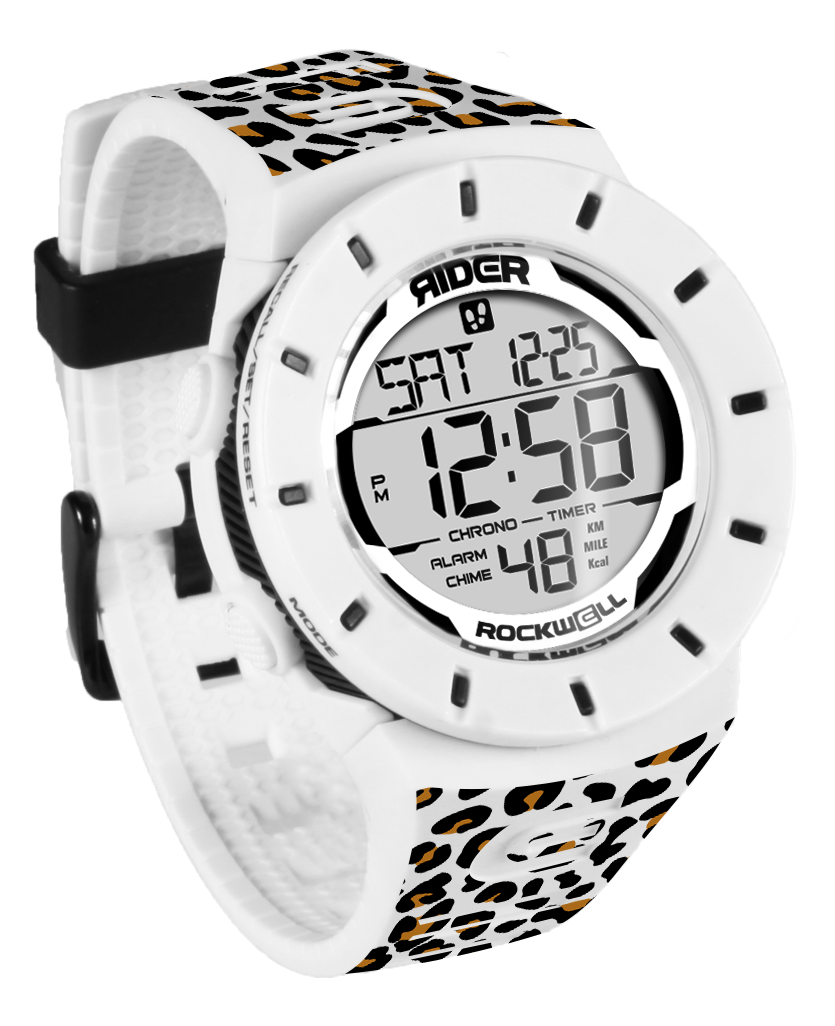 Coliseum Fit™ Forum - Cheetah Edition (White/Black) Watch