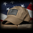 Load image into Gallery viewer, Coyote Brown Ripstop Full Fabric American Flag Range Hat
