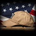 Load image into Gallery viewer, Coyote Brown Ripstop Full Fabric American Flag Range Hat

