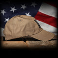 Load image into Gallery viewer, Coyote Brown Ripstop Full Fabric American Flag Range Hat
