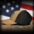 Load image into Gallery viewer, Coyote Brown Ripstop & Black Mesh American Flag Hat
